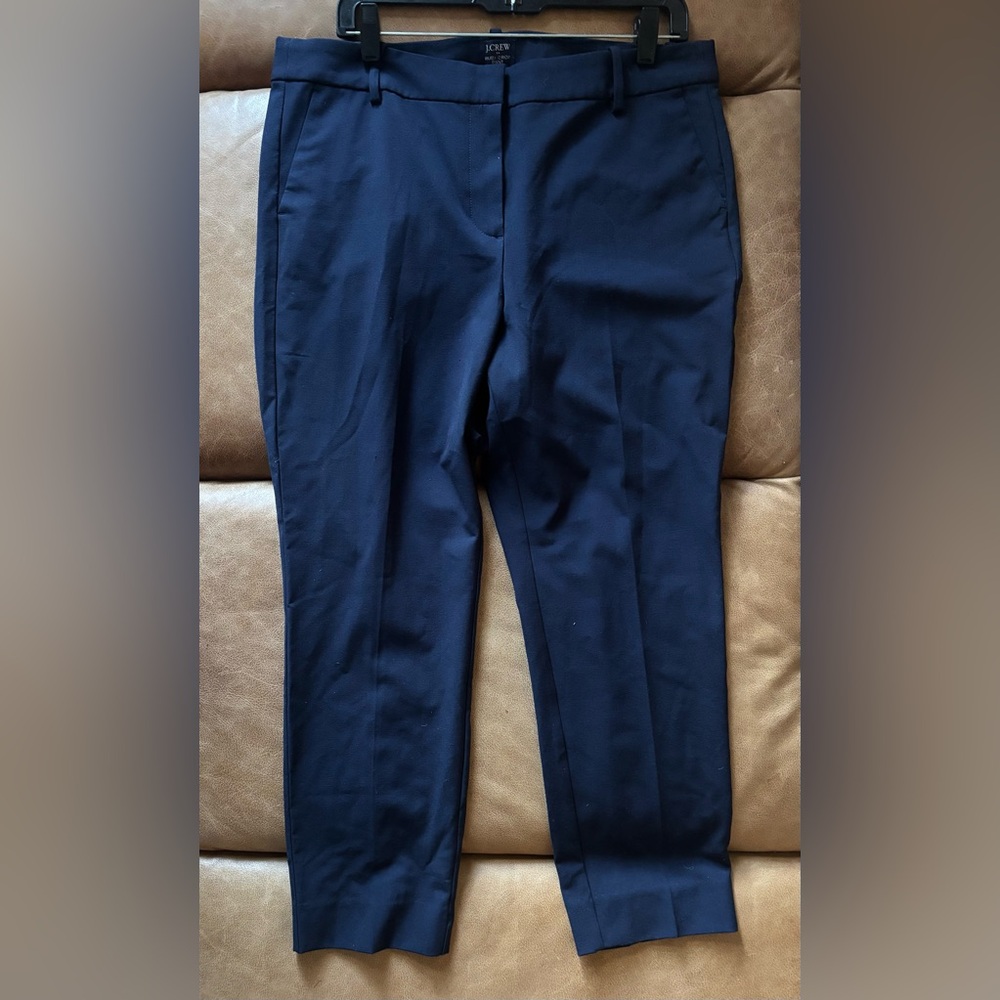J. Crew Factory Navy Ruby Crop Pant, Size 14-NWT! - Picture 3 of 8